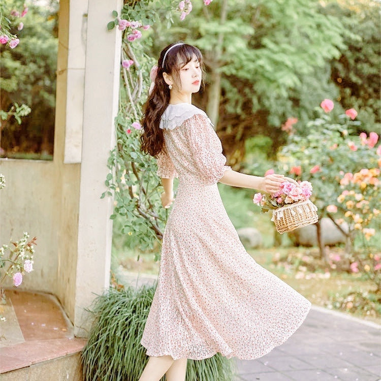 Cottagecore Flower Fairy Dress