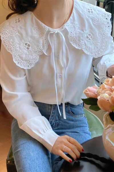 Lace Vintage-Academia Shirt