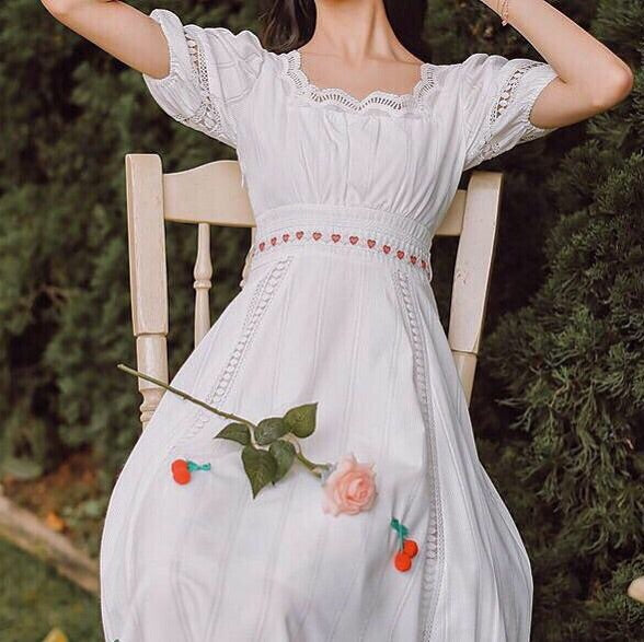 Sunshine Spring Cottagecore Dress