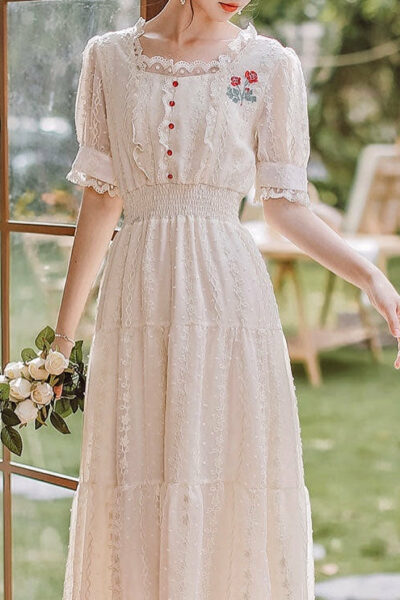 Rose Vintage style Cottagecore Dress