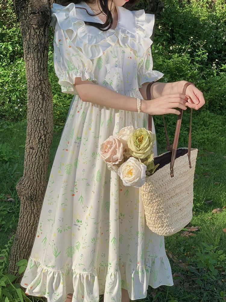 Elegant Cottagecore Dress