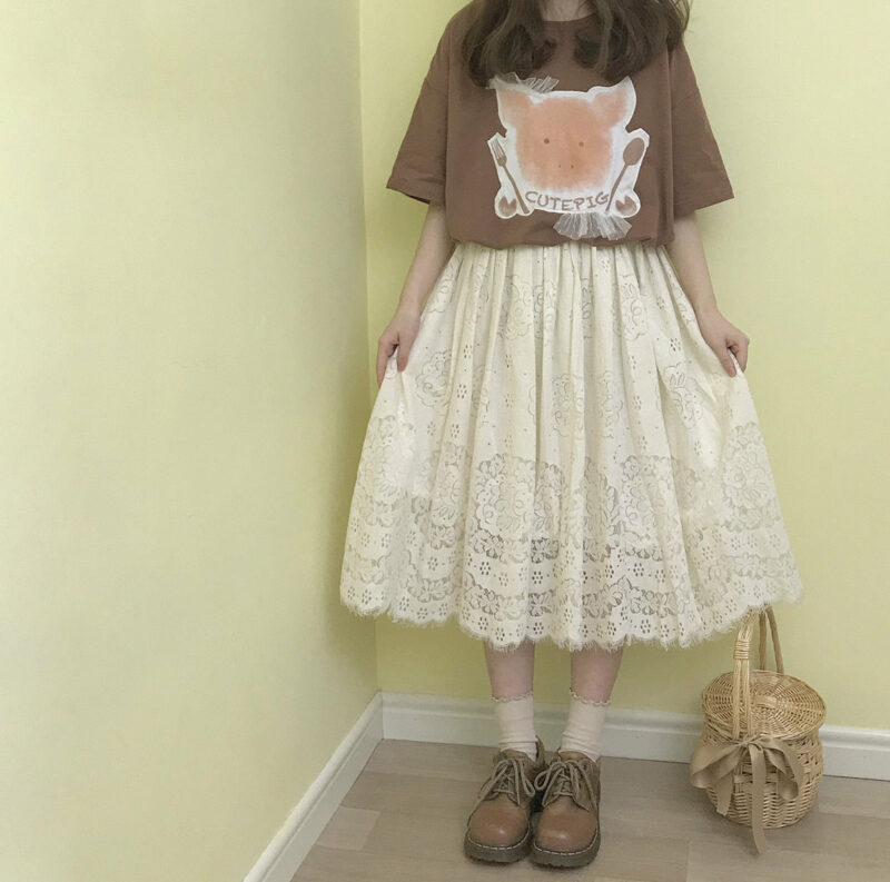 Fairy Lace Cottagecore Skirt