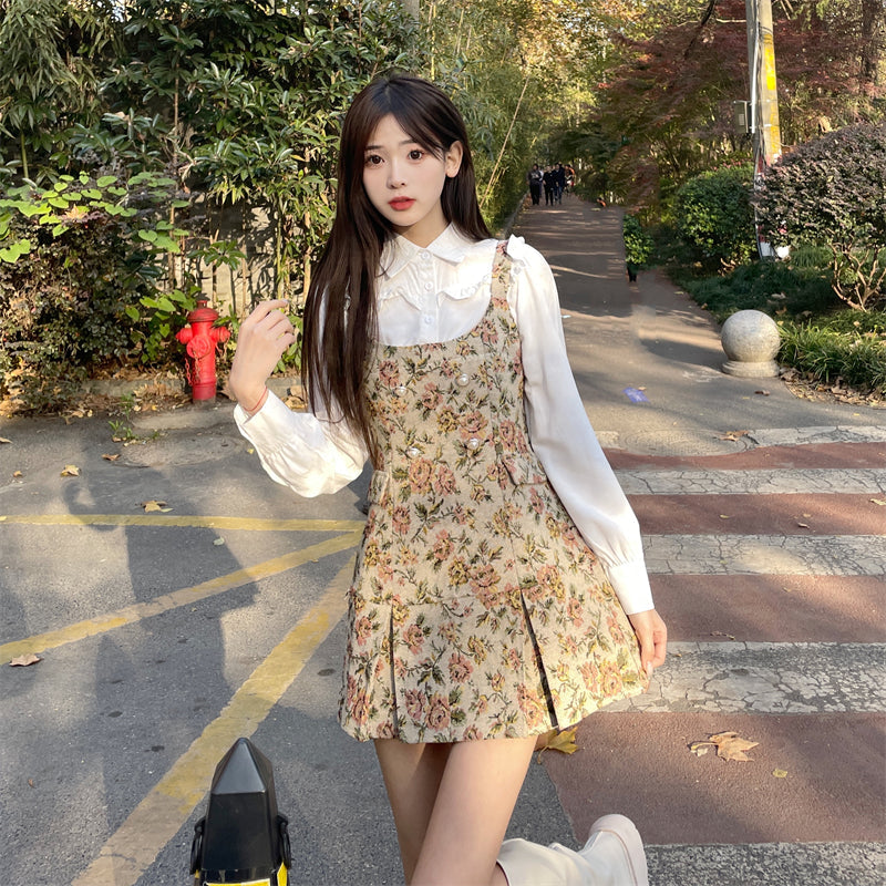 Blossom Cottagecore Micro-mini Dress