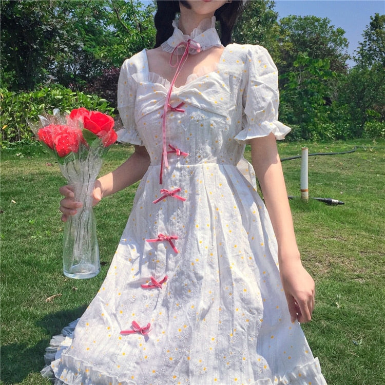 Kawaii Princess Short Sleeve Summer cottagecore Dress