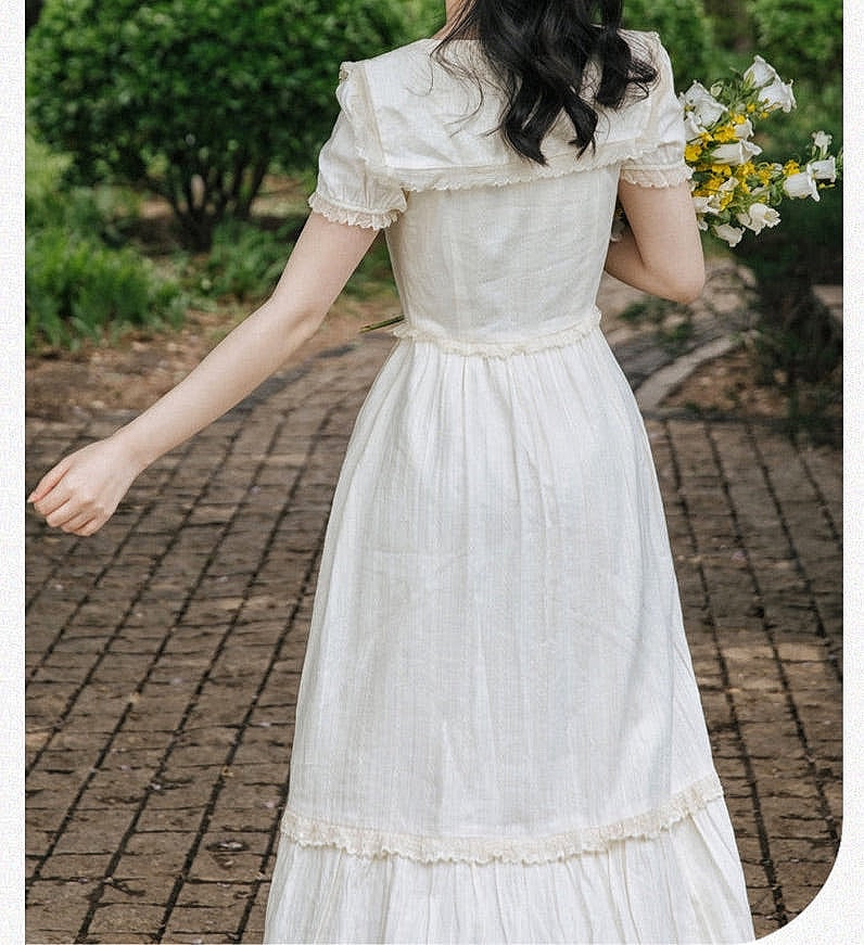 Embroidered Cottagecore Dress