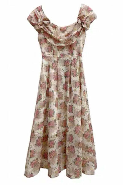 Floral Vintage Blooms Spring Cottagecore Dress