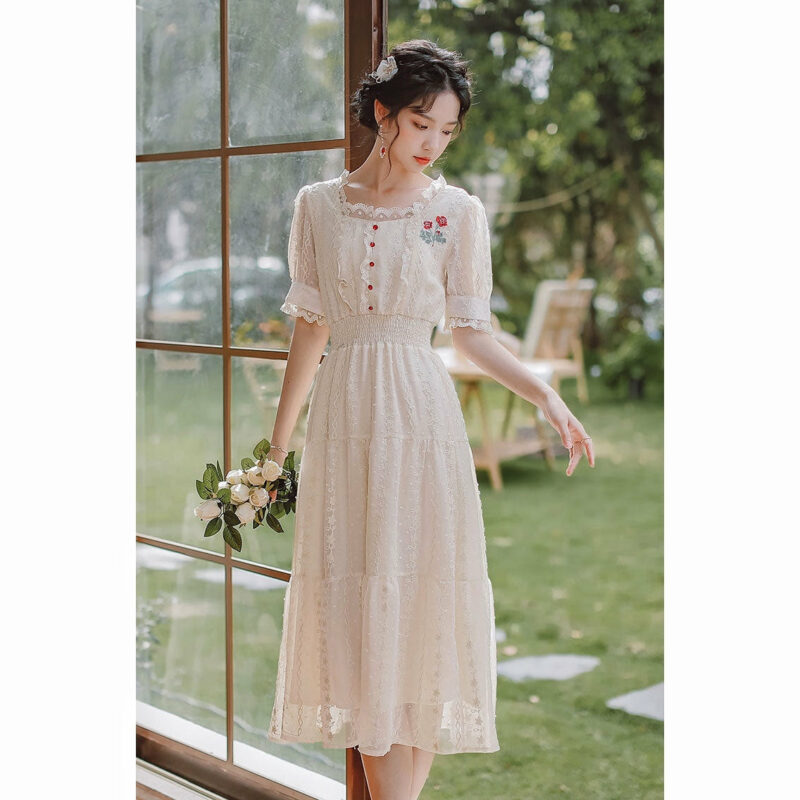 Rose Vintage style Cottagecore Dress