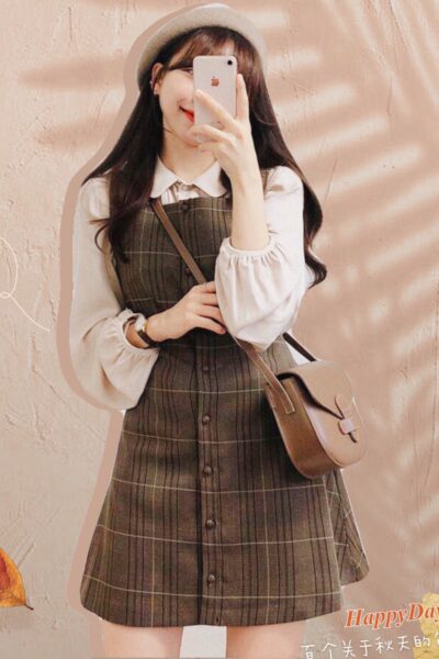 Plaid Vintage Mini Dress