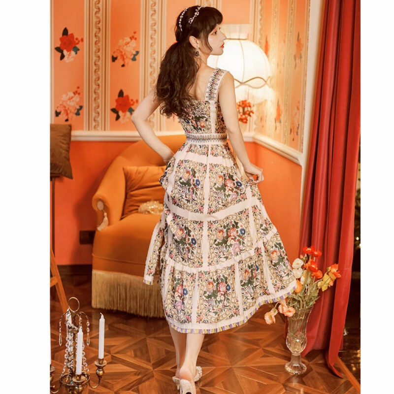 French Style Romantic Cottagecore Dress