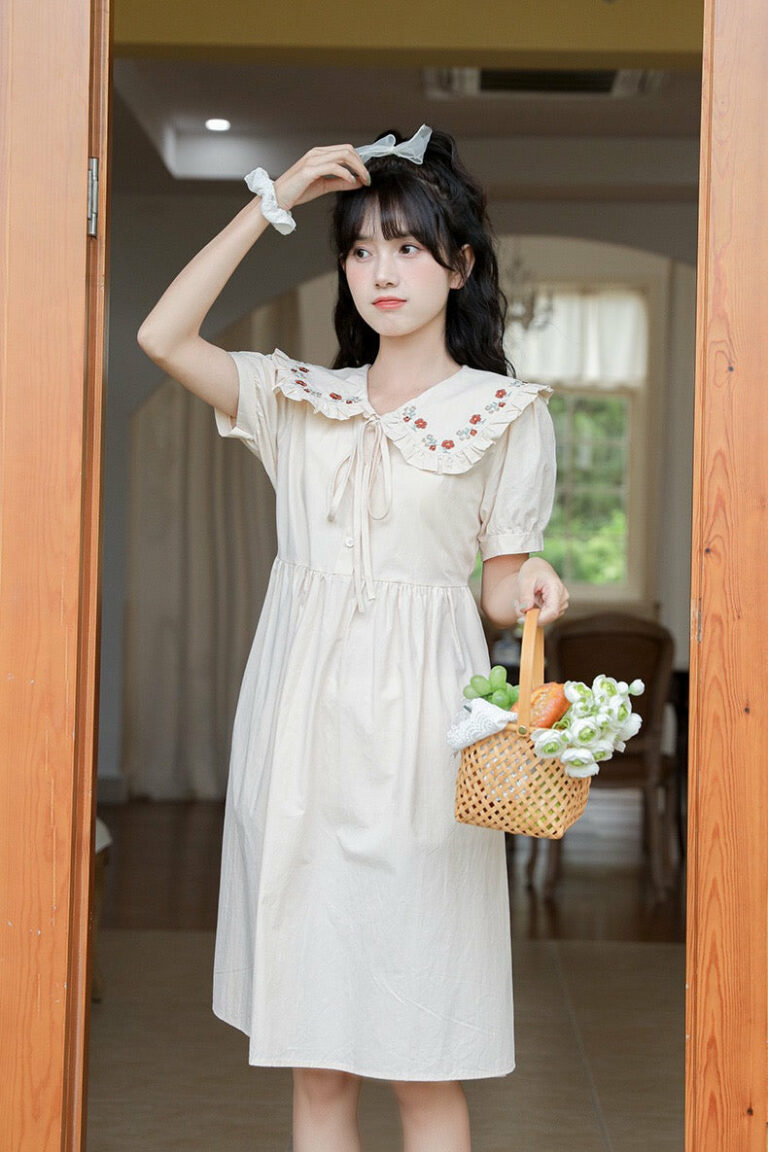 Vintage Aesthetic Cottagecore Dress | Cottagecore Dress