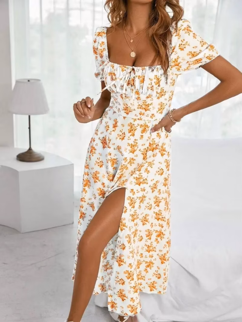 Ruffle cottagecore dress