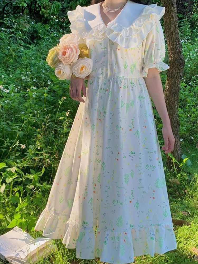 Elegant Cottagecore Dress