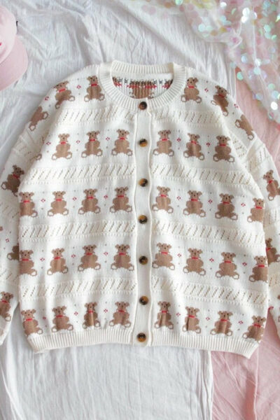 Sweet Bear Kawaii Cardigan