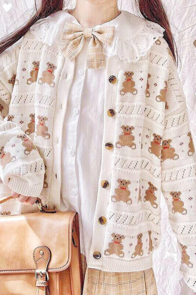 Sweet Bear Kawaii Cardigan