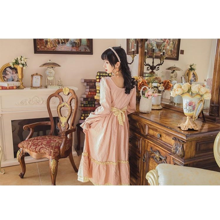 Pastel Soft Girl Vintage Cottagecore Dress