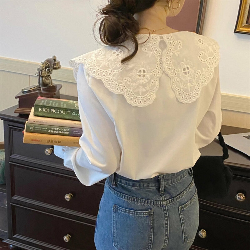 Lace Vintage-Academia Shirt
