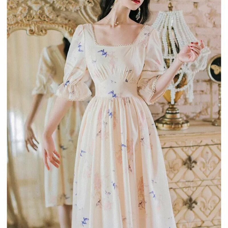 Romantic Vintage-style cottagecore Dress