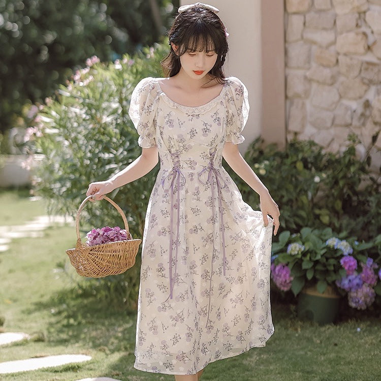 Violet Tea Cottage Fairy Dress