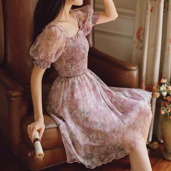 Vintage fairy cute Cottagecore Dress