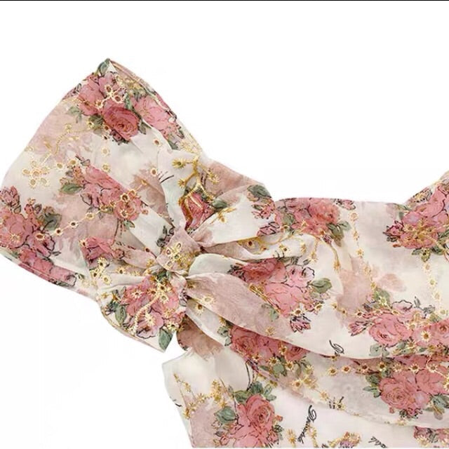 Floral Vintage Blooms Spring Cottagecore Dress