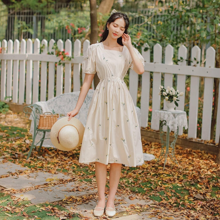 Cottagecore dress Elegant and Natural